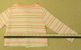 April Cornell Girls 2T Striped Button-Up Sweater -- Used