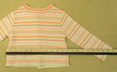 April Cornell Girls 2T Striped Button-Up Sweater -- Used