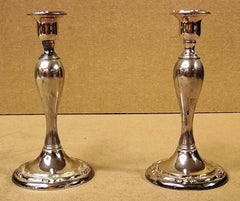 Oneida Candlesticks 9in x 4 1/2in Set of 2