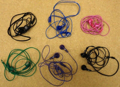 JVC Earbud Headphones Lot of 6 For Parts Or Not Working -- Used