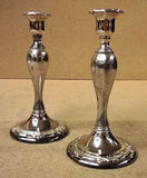 Oneida Candlesticks 9in x 4 1/2in Set of 2