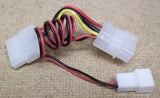Molex Connector Cable 4-Pin Male Female -- New