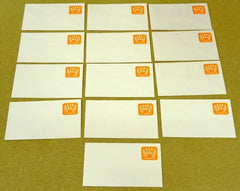 USPS Scott U604 5.2c Envelope Lot of 16 Non Profit Organization Orange -- New