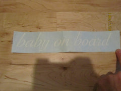 Baby on Board Car Decal by Babycheeks September Lily -- New