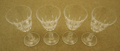 Set of 4 Miniature Wine Glasses (2 in D. x 5 in. H.)