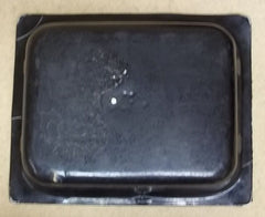 Commercial Grade Food Pan Half Size 13in x 11in x 2.75in 4qt Stainless Steel Black Enamel -- Used
