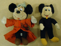 Disney Mickey Mouse Stuffed Dolls Quantity 2 Multicolor -- Used