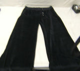 Divine Womens Female Fancy Pant Velour Black Large -- New