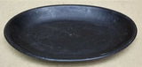 Platter 10in Oval Black Plastic