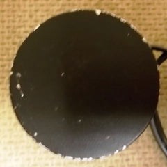 Standard Electrical Item Black Metal Disk With Wire -- Used