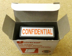 Universal Pre-Inked Message Stamp "Confidential" Red -- New