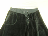 Divine Womens Female Fancy Pant Velour Black Large -- New