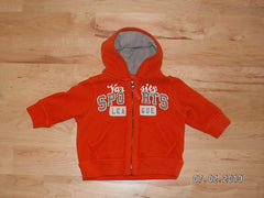 Childrens Place Boys Sweatshirt 6-9 Months Varsity Sports League Orange -- Used