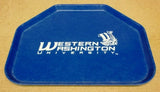 Cafeteria Tray WWU 18in x 14in Trapezoid Fiberglass Blue -- Used