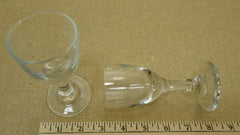 Set of 4 Clear Glass Goblets