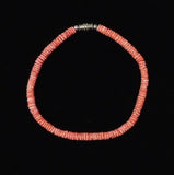 Designer Shell Bracelet Barrel Clasp 10-in Pink/Peach -- New