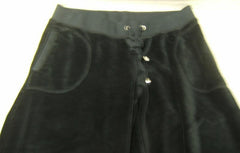 Divine Womens Female Fancy Pant Velour Black Large -- New