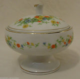 Lefton China Handpainted Candle Holder Dish with Lid