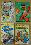 Giant Disney Comic Books Goofy Micky Scrooge Ariel Set of 4 -- Used