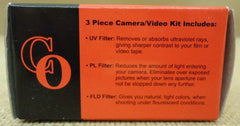 Crystal Optics V0300-30 Digital Camera/Video 3 Piece Filter Kit -- New