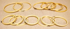 Set of 13 Quilting Hoops Wooden 6in 8in 10in -- Used