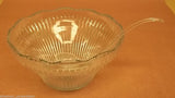 Glass Punch Bowl 12 1/2in x 12 1/2in x 7in