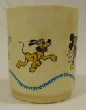 Deka Disney Micky Mouse and Friends Plastic Coffee Mug Donal Duck Goofy -- Used