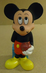 Disney Mickey Mouse Figurine 8in Plastic Multicolor Vintage -- Used