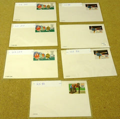 USPS Scott UX80 UX82 UX100 10c 14c 13c Olympic Postal Cards Lot of 7 -- New