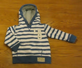 L.O.G.G. H&M Hoody Sweatshirt Boys 12-24m Toddler L#9 Cotton Stripes -- Used