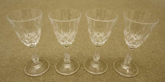 Set of 4 Miniature Wine Glasses (2 in D. x 5 in. H.)