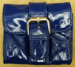 Ruby Couture Blue Camera Purse With Red Lining -- New