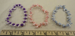 Designer Stretchy Dolphin Friendship Bracelets Qty 29 Sets of 3 Multicolor -- New