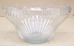 Glass Punch Bowl 12 1/2in x 12 1/2in x 7in