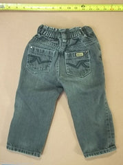 Mexx Childrens Boys Jeans 18-24m Toddler Gray Elastic Waist -- Used