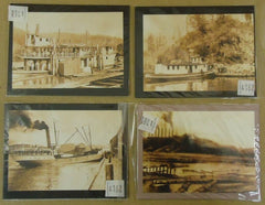 Collectible Cards/Prints Lot of 4 10-in x 7-in Early 20th Century America Transportation -- New