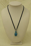 Designer Turquoise Necklace Lobster Claw Clasp Adjuster Chain 16-18-in -- New