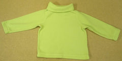 Hanna Anderson Girls Size 90 18-24m Toddler Bright Green Fleece Turtle Neck -- Used