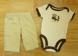 Carter's One Piece And Pants Boys Newborn Cotton Little Stinker -- Used