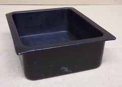 Bon Chef Food Pan 1/2 Size Stainless Steel Black Enamel 13in x 11in x 4in -- Used