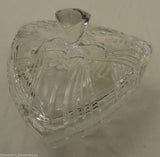 Triangle Candy Dish with Lid 7x7x7in Crystal