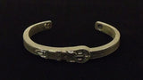 Belt Buckle Design Metal Cuff Bracelet Bronze -- New