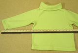 Hanna Anderson Girls Size 90 18-24m Toddler Bright Green Fleece Turtle Neck -- Used