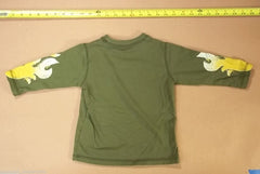 Gymboree Boys T Shirt Long Sleeves 18-24m Toddler Flames Cars Green -- Used