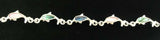 Designer Dolphin Abalone Bracelet 8-in -- New