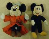 Disney Mickey Mouse Stuffed Dolls Quantity 2 Multicolor -- Used