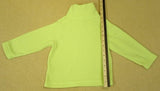 Hanna Anderson Girls Size 90 18-24m Toddler Bright Green Fleece Turtle Neck -- Used