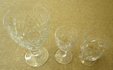 Etched Crystal Wine Glasses (3 sets of 4)