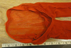 Designer Fishnet Stocking XS-S Red -- Used