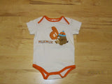 Vancouver 2010 Olympics Mukmuk One Piece Boys 6-12m Infant Short Sleeve White/Orange -- Used